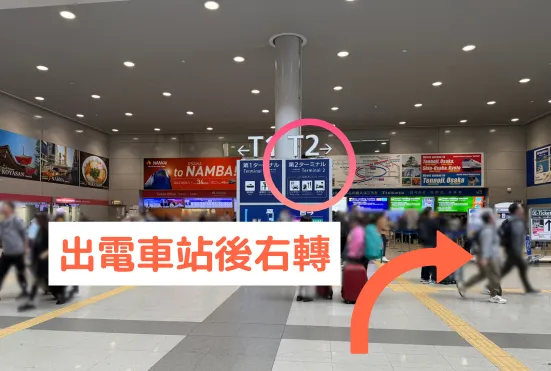 STEP1 出電車站後右轉