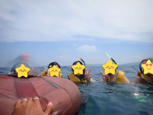 水納島浮潛合照